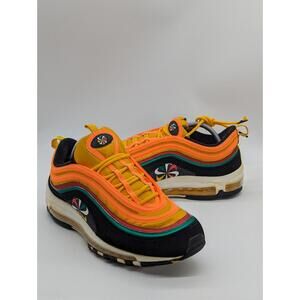 Nike Air Max 97 Sunburst 2019 Mens Size 10 CK9399-001 Orange Yellow Black Shoes